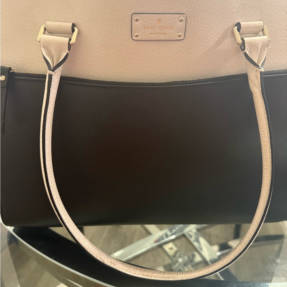 Kate Spade Two-Tone Black and Cream Tote
